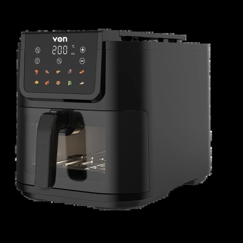 VON VAF080DSTK Slim Digital Air Fryer, 8L