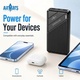 AirMars APB05 20000mAh Slim Portable Power Bank 2A Fast Charging Dual USB-A USB-C Input 4 LED Power Display for Phone Tablet