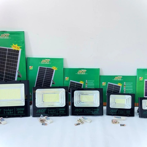JSOT LED Solar Floodlight 100W, 200W & 300W – Outdoor Solar Security Light