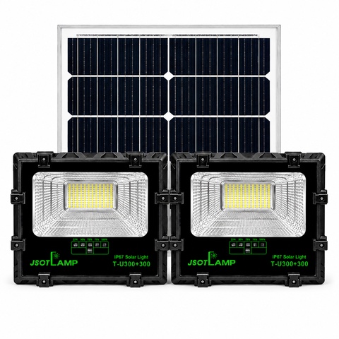 JSOT LED Solar Floodlight 100W, 200W & 300W – Outdoor Solar Security Light